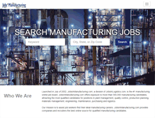 Tablet Screenshot of jobsinmanufacturing.com